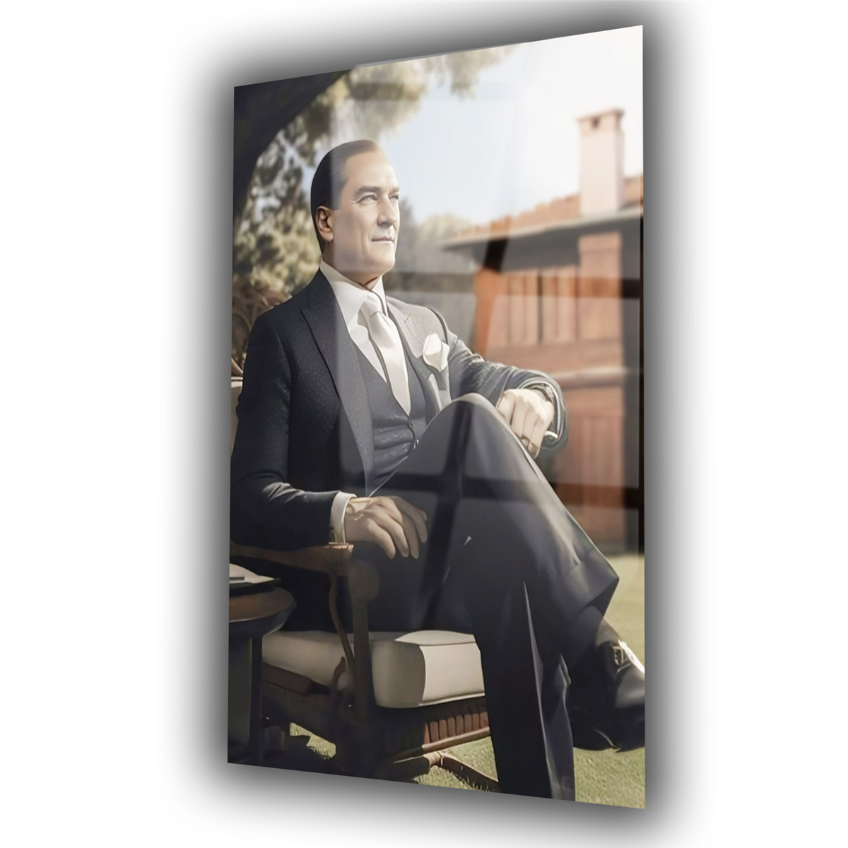 Dikey VatanTemalı Cam Tablo 193