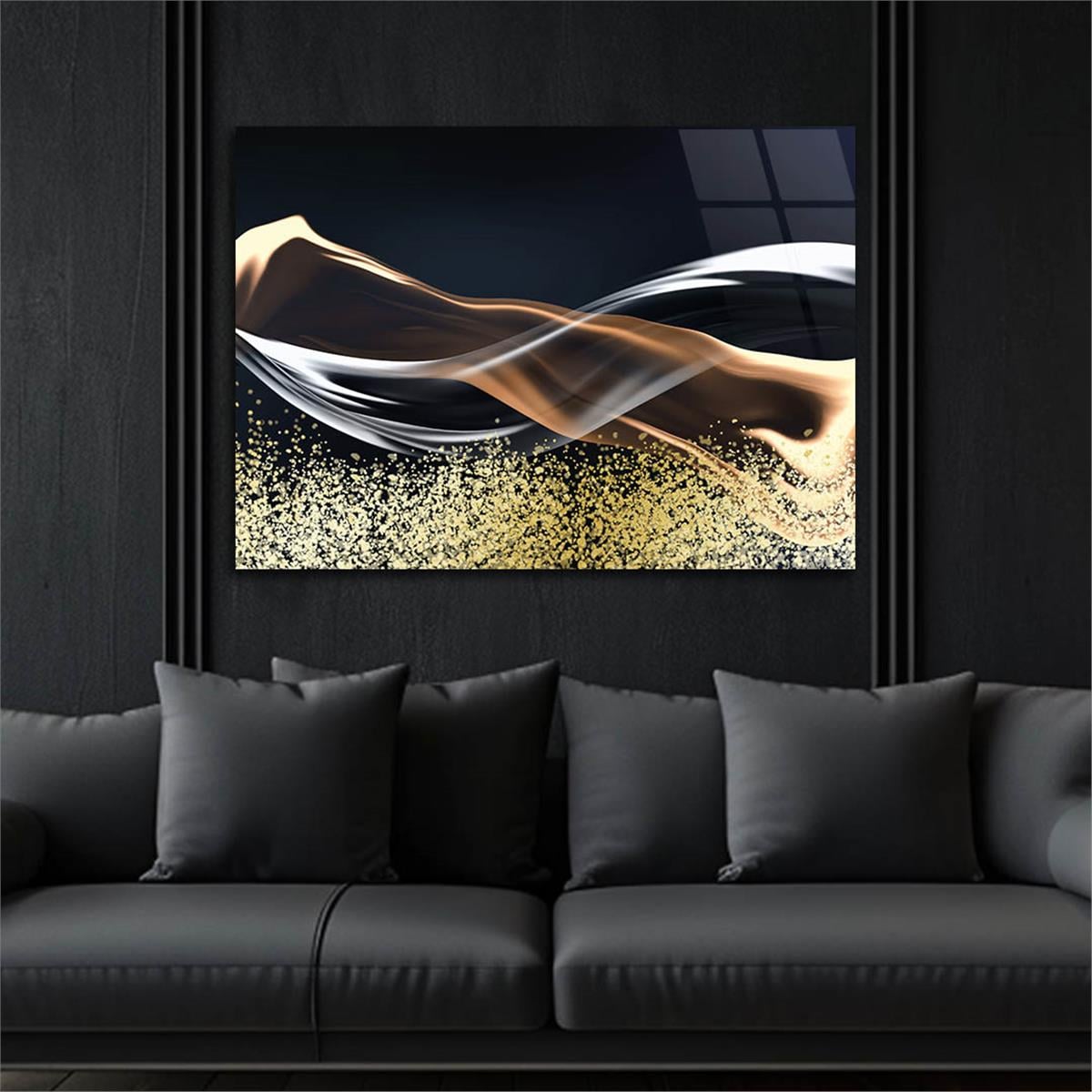 Horizontal Art-Themed Tempered Glass Wall Art 265