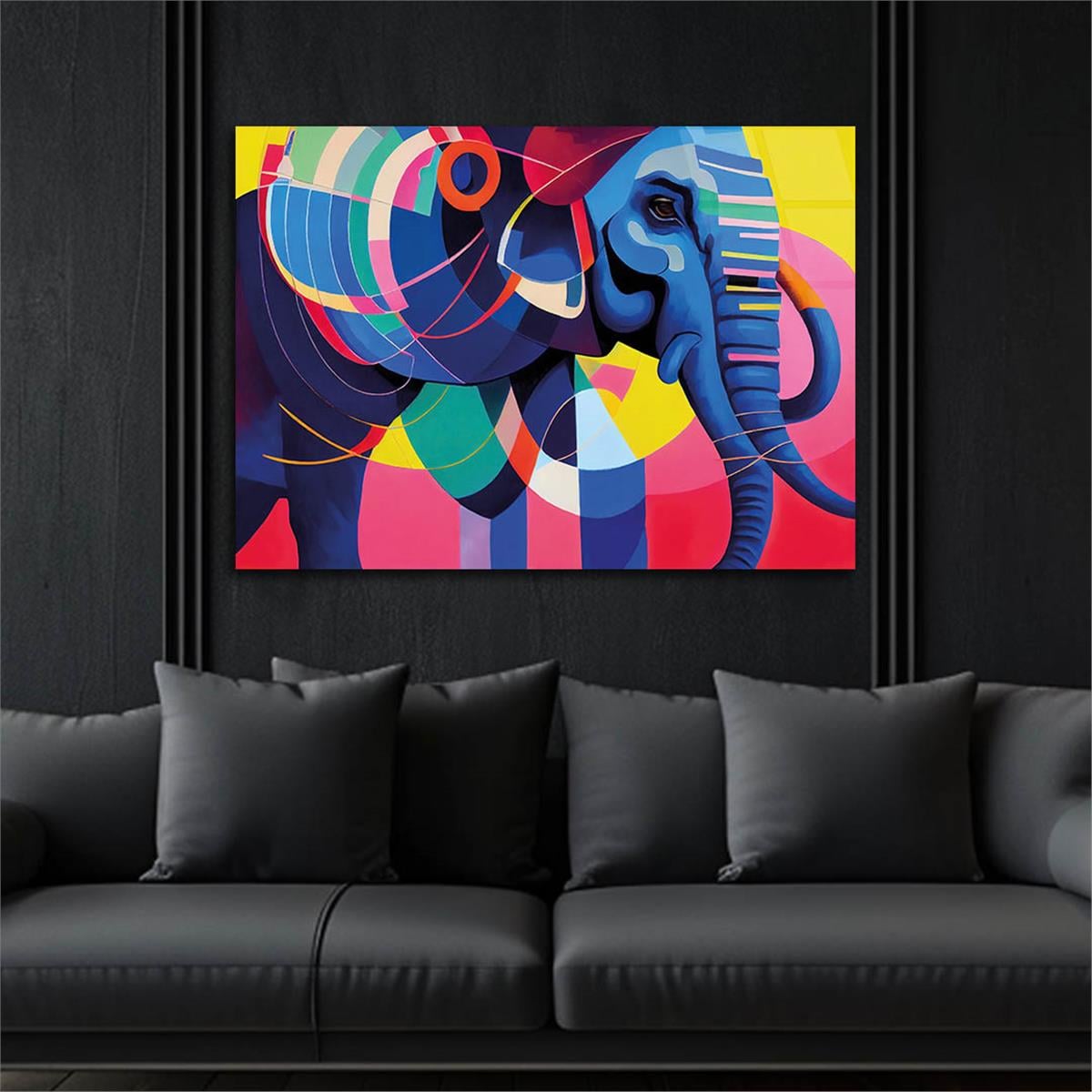 Horizontal Art-Themed Tempered Glass Wall Art 259