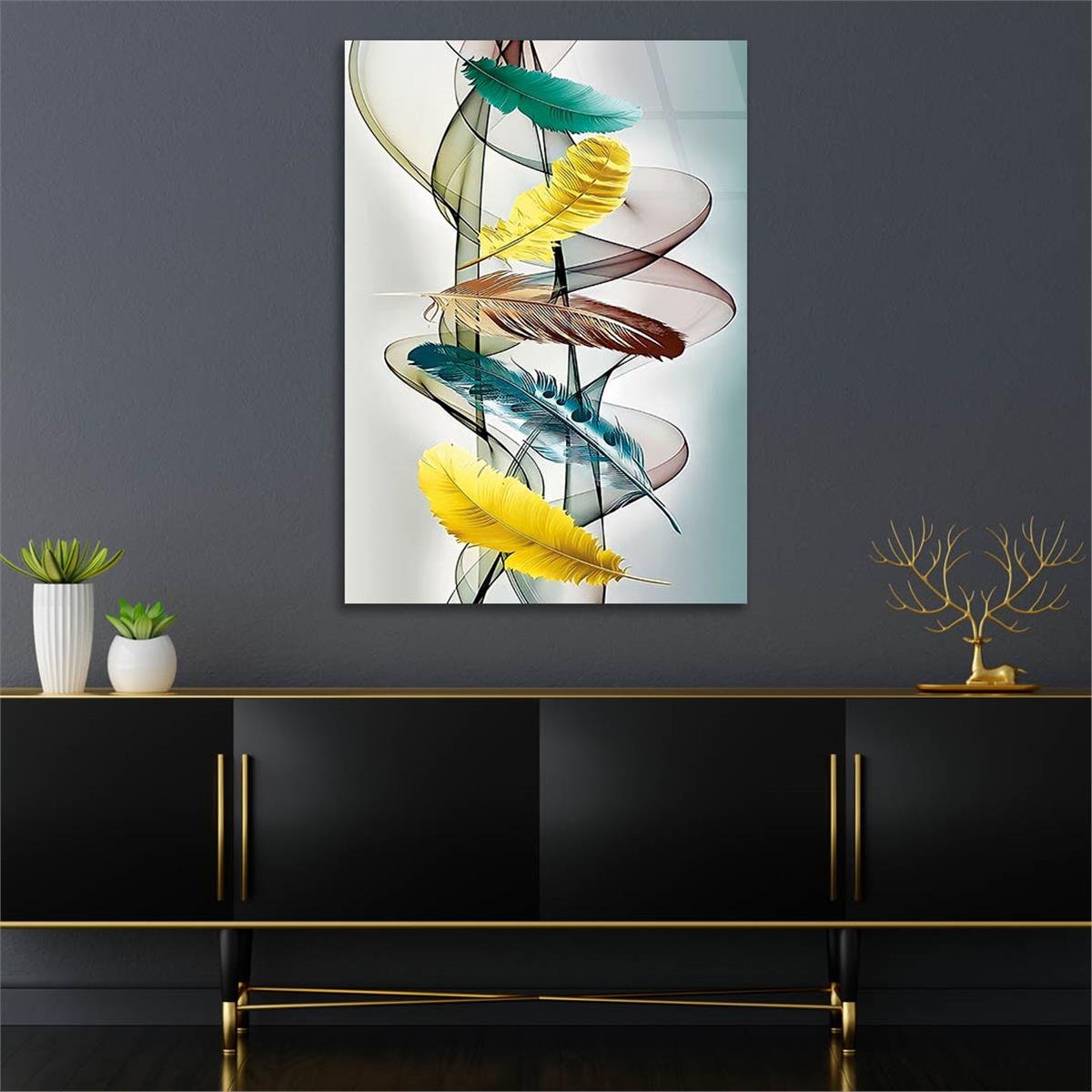 Tempered Glasss Wall Arts Art-Themed