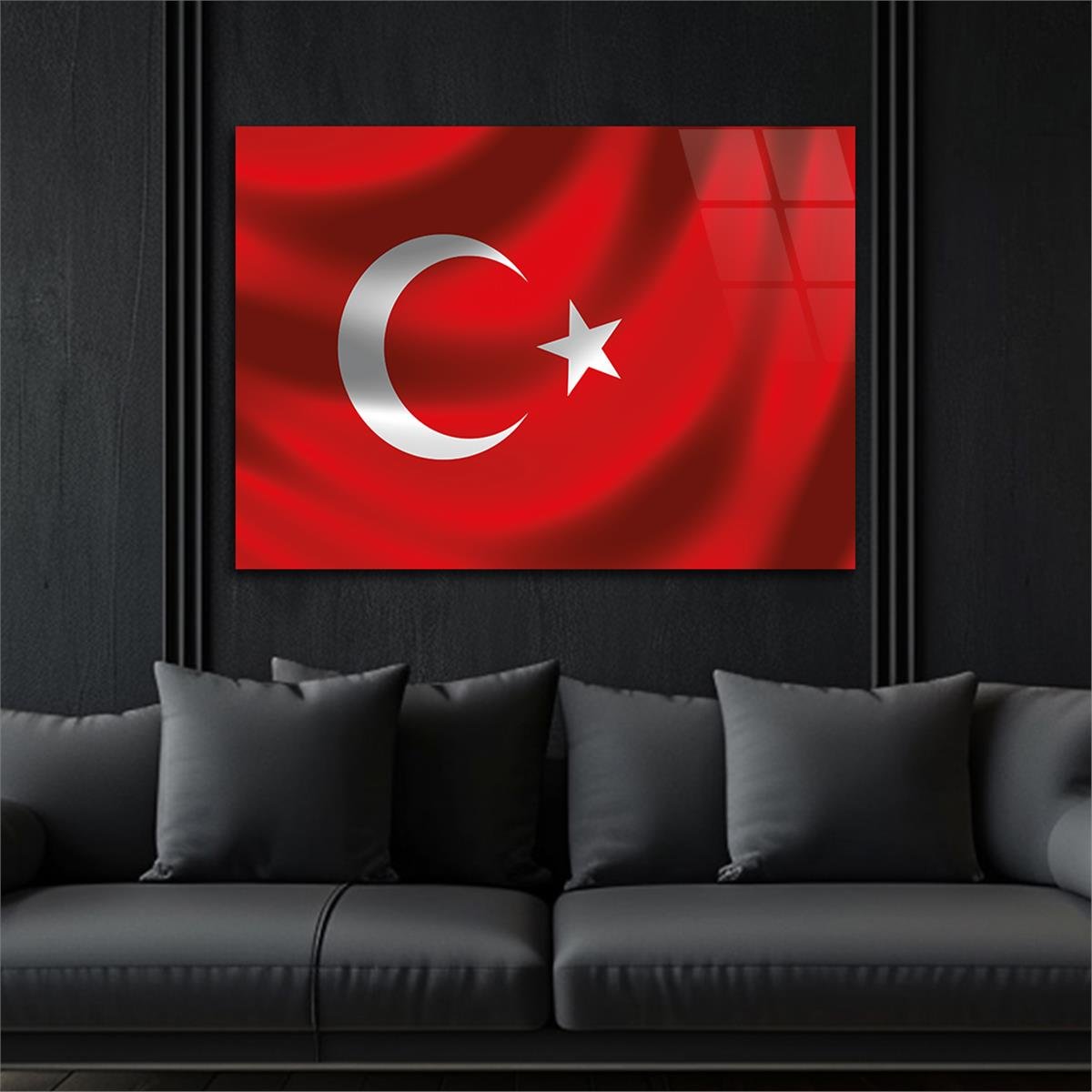 Horizontal National-Themed Tempered Glass Wall Art 65