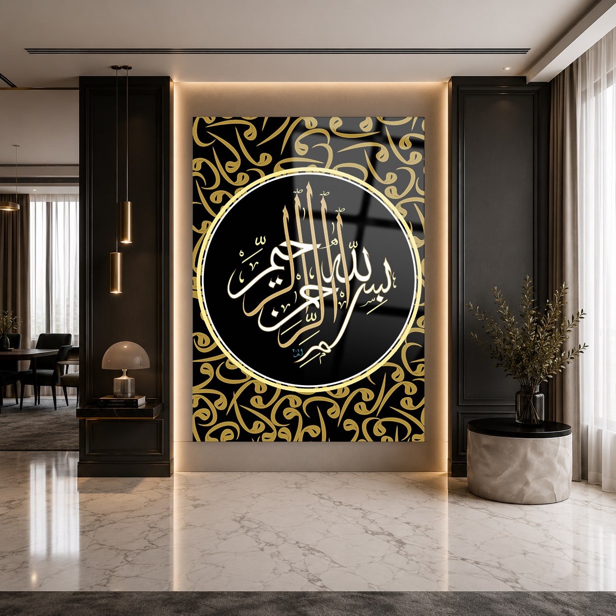 لوح زجاجي ديني
