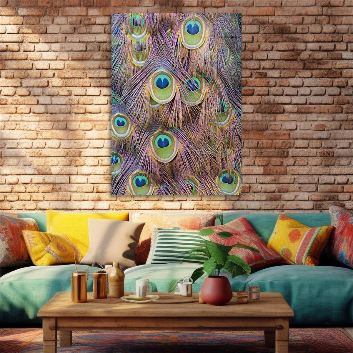 Vertical Tempered Glasss Wall Arts Natured-Themed166