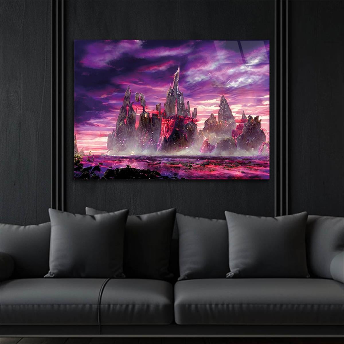 Horizontal Art-Themed Tempered Glass Wall Art 283