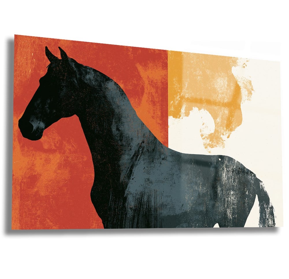 Horizontal Art-Themed Tempered Glass Wall Art 581