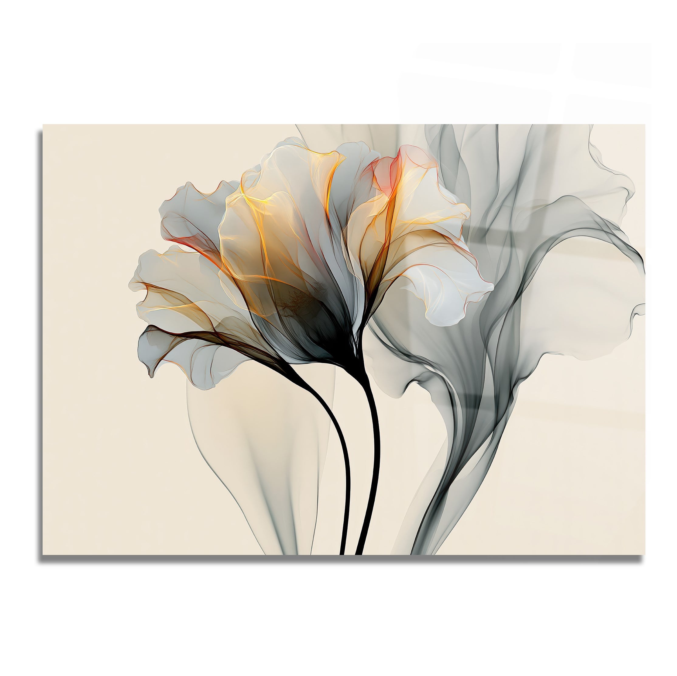 Horizontal Art-Themed Tempered Glass Wall Art 571