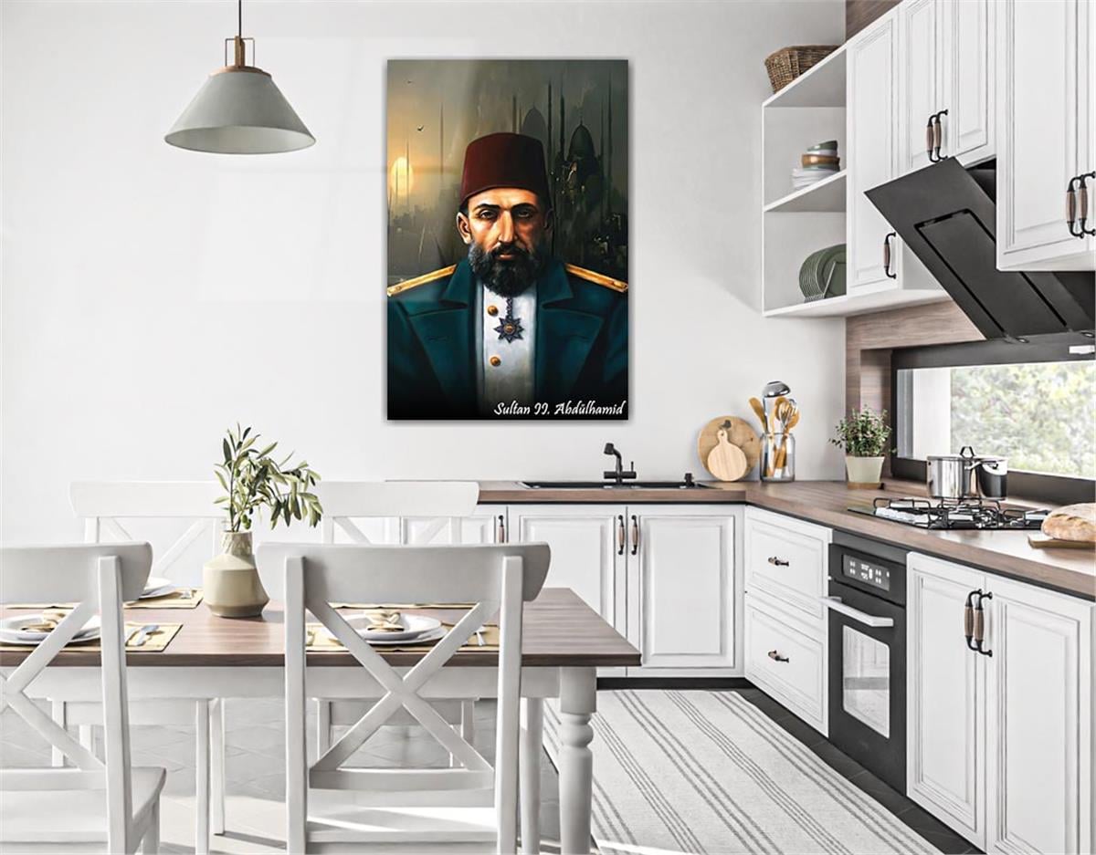 Sultan Abdulhamid Khan Glass Wall Art