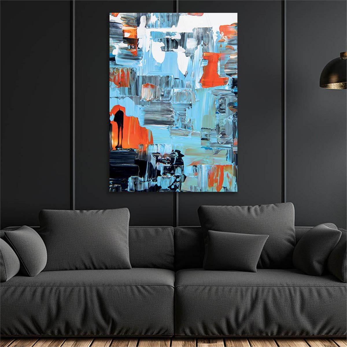 Vertical Tempered Glasss Wall Arts Art-Themed238