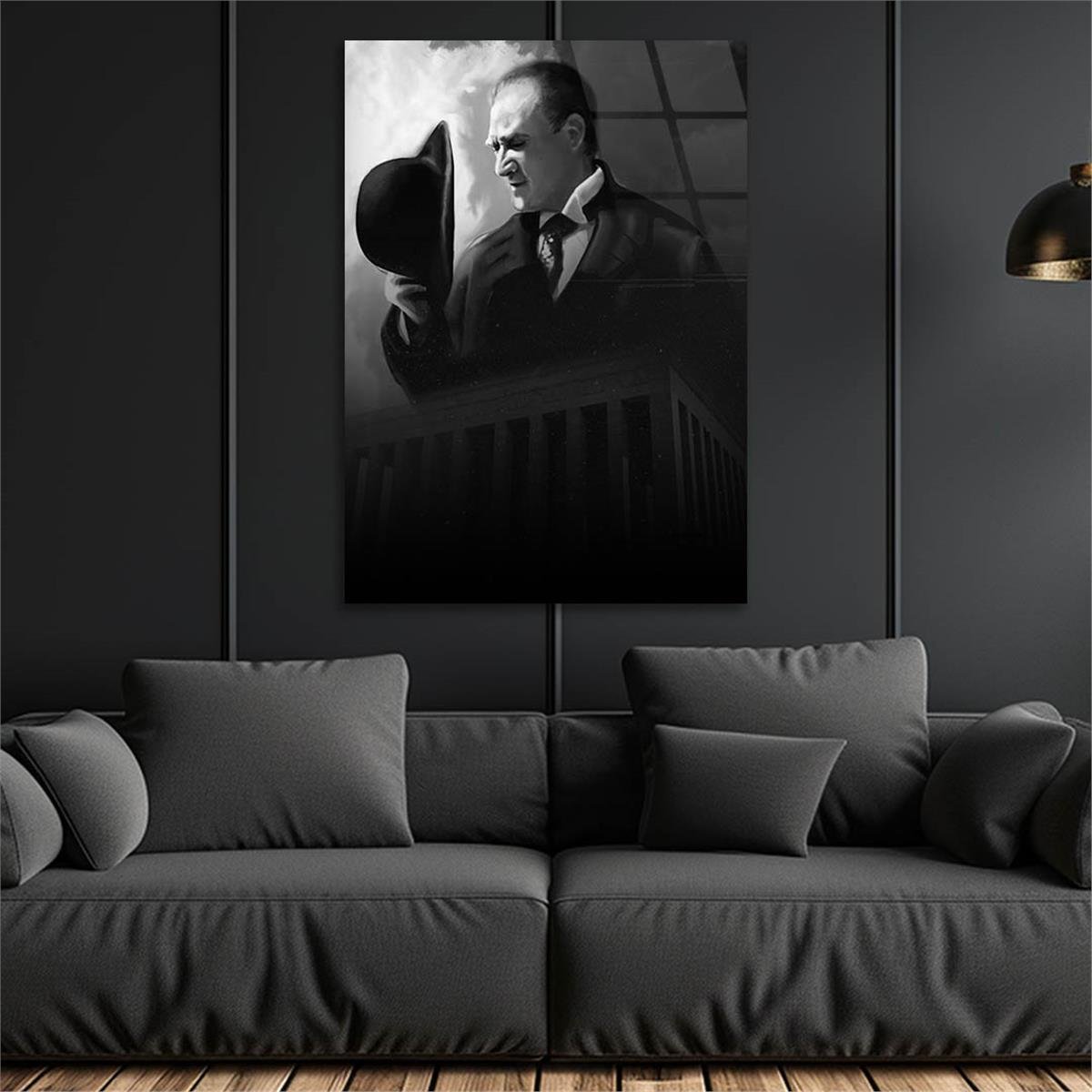 Dikey VatanTemalı Cam Tablo 177