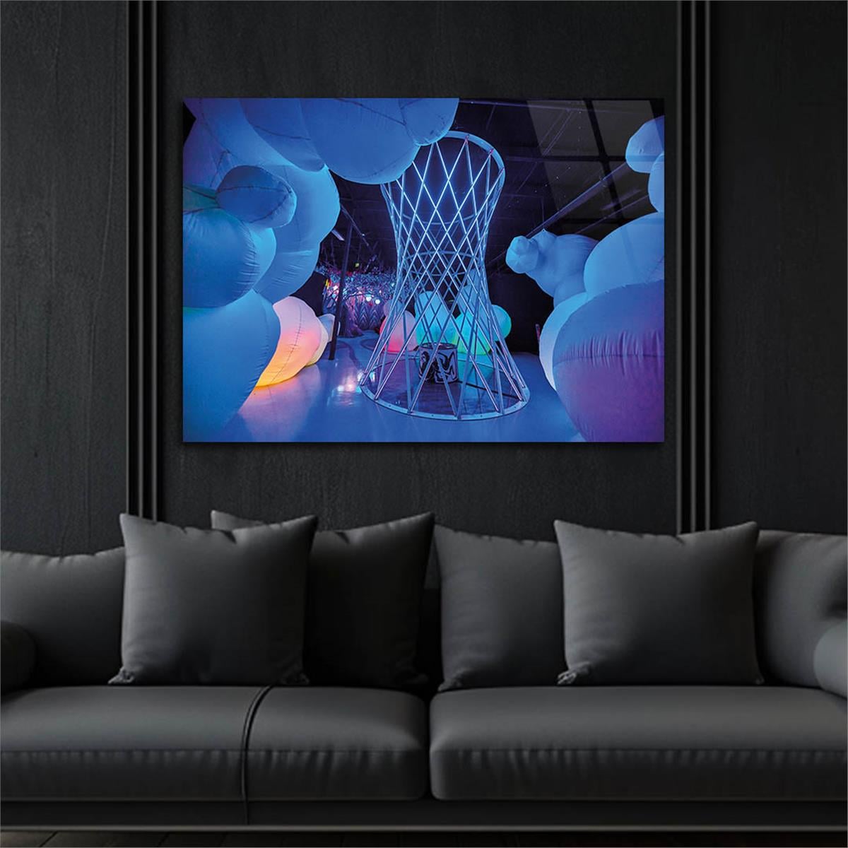 Horizontal Art-Themed Tempered Glass Wall Art 247