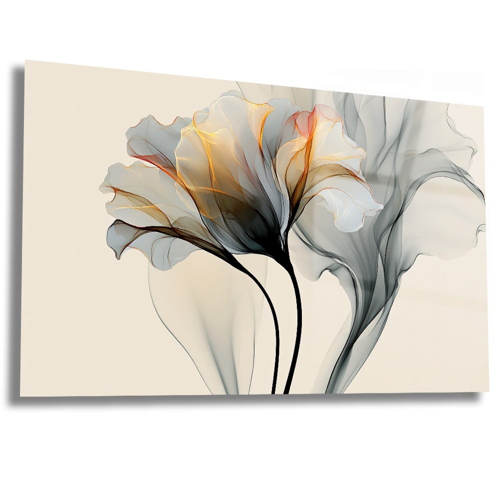 Horizontal Art-Themed Tempered Glass Wall Art 571