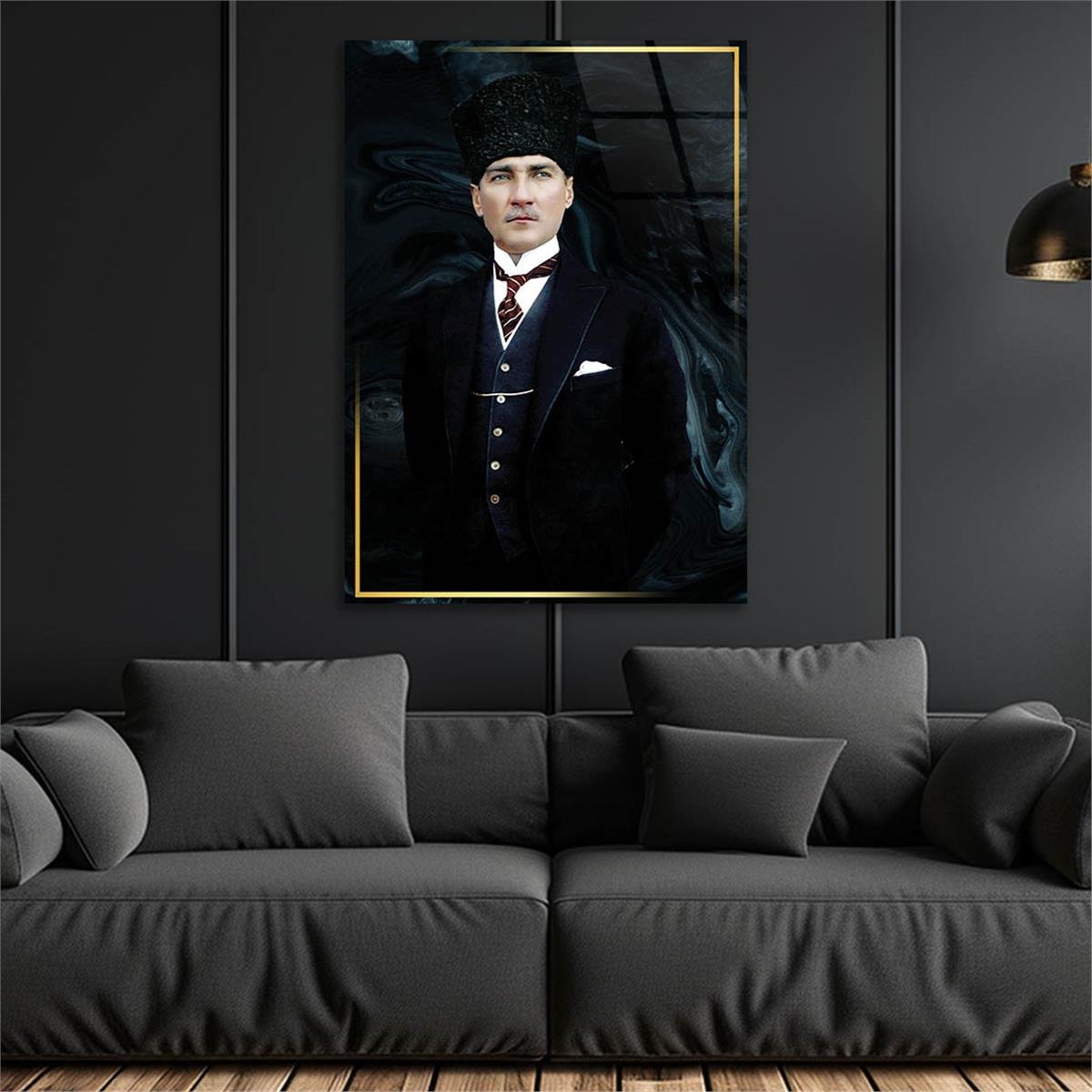 MUSTAFA KEMAL ATATÜRK Tempered Glasss Wall Art