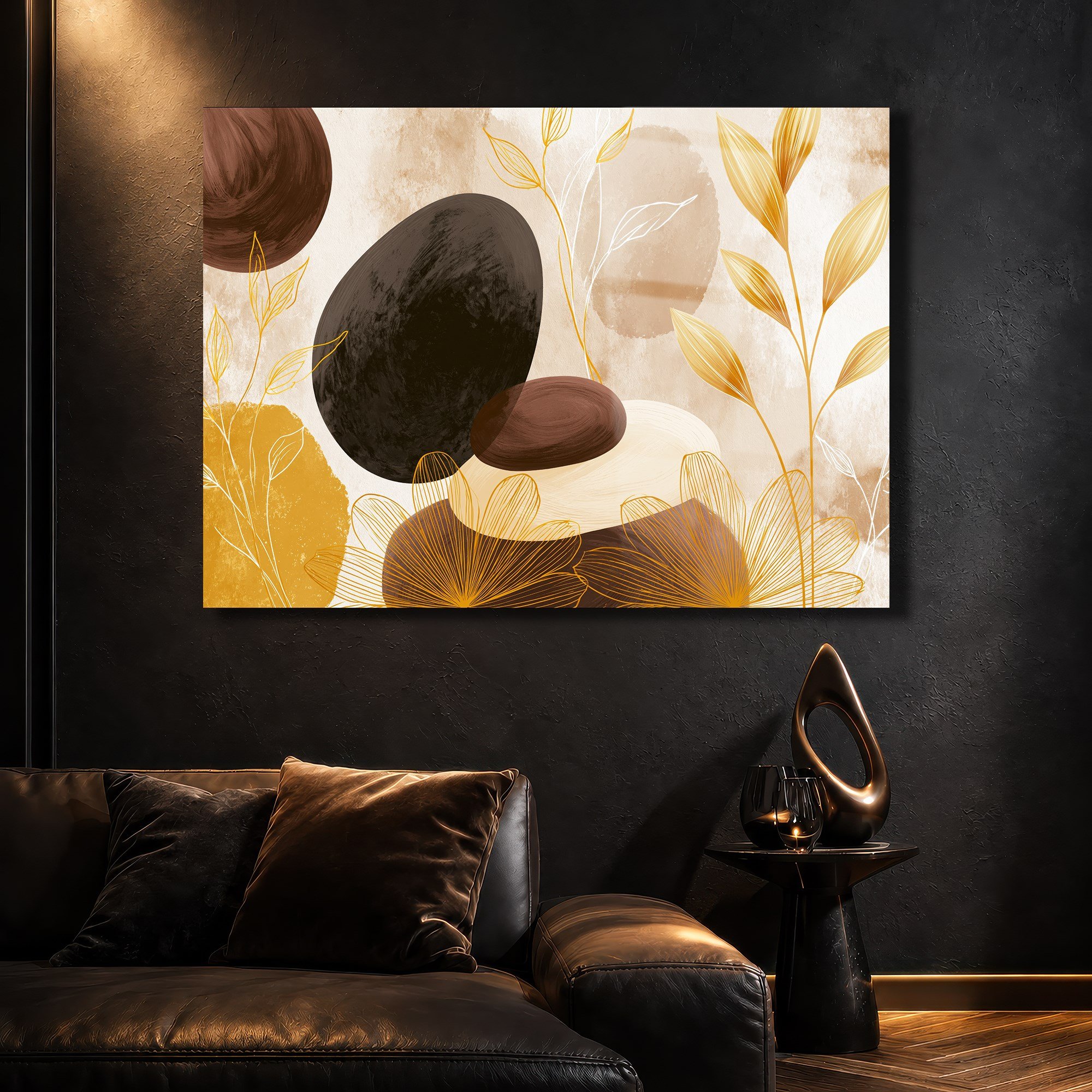 Horizontal Art-Themed Tempered Glass Wall Art 578