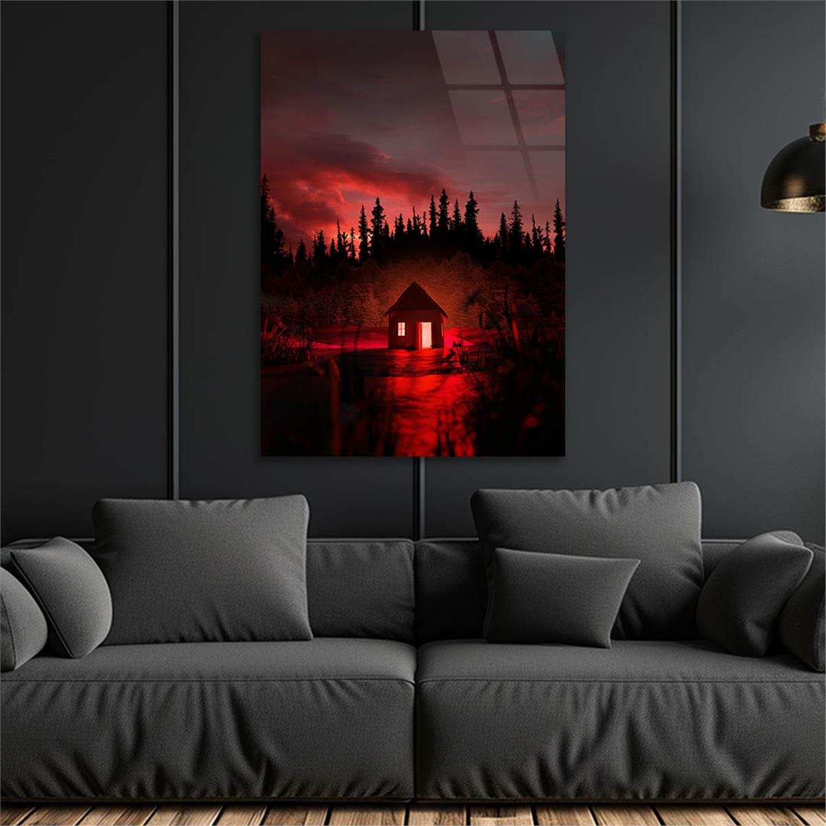Tempered Glasss Wall Arts Natured-Themed