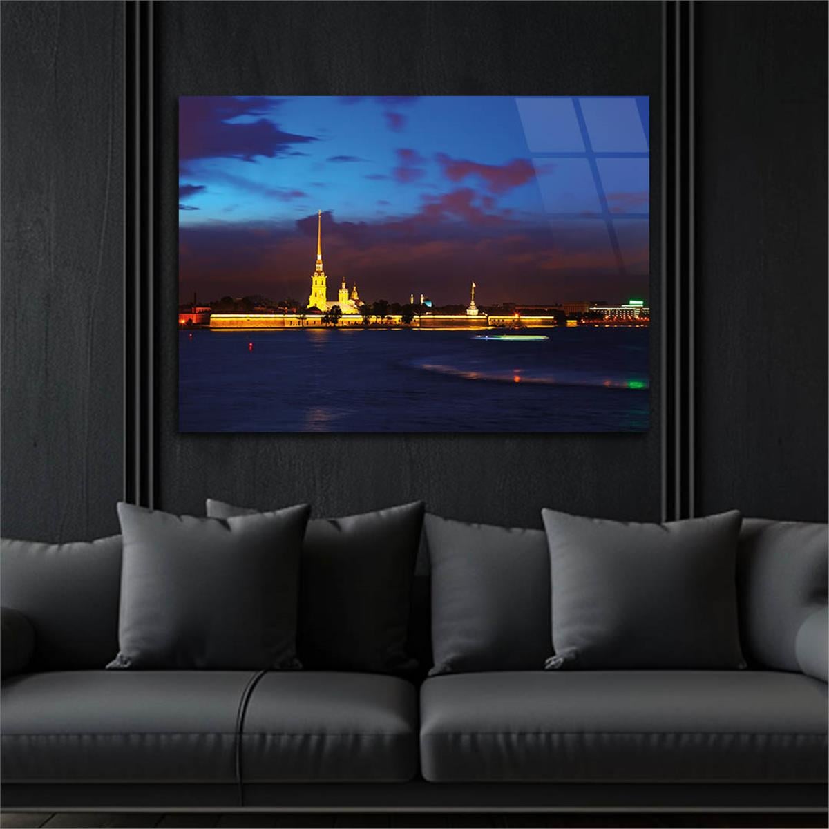 Horizontal Natured-Themed Tempered Glass Wall Art 272