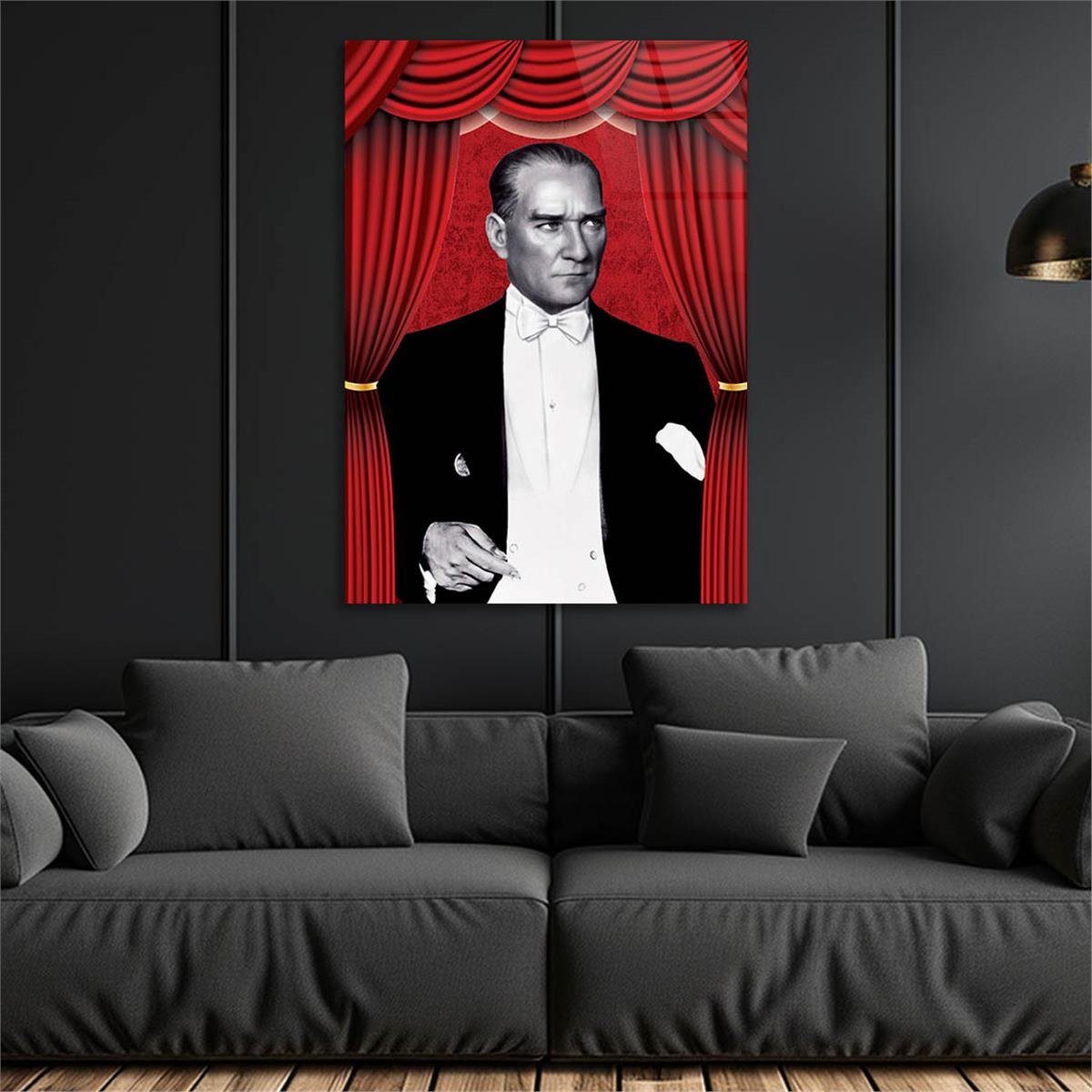 MUSTAFA KEMAL ATATÜRK Tempered Glasss Wall Art