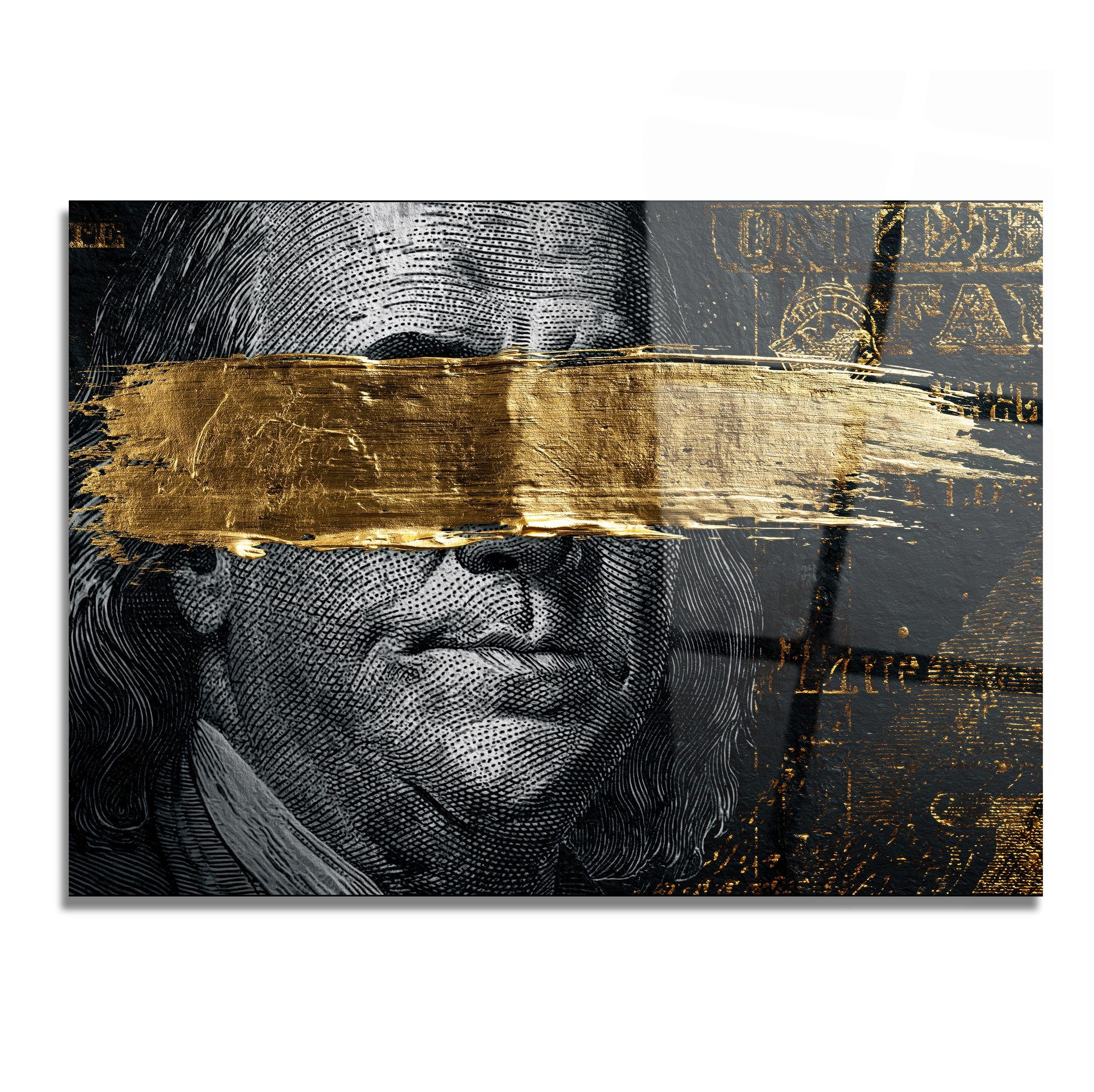 Horizontal Art-Themed Tempered Glass Wall Art 580
