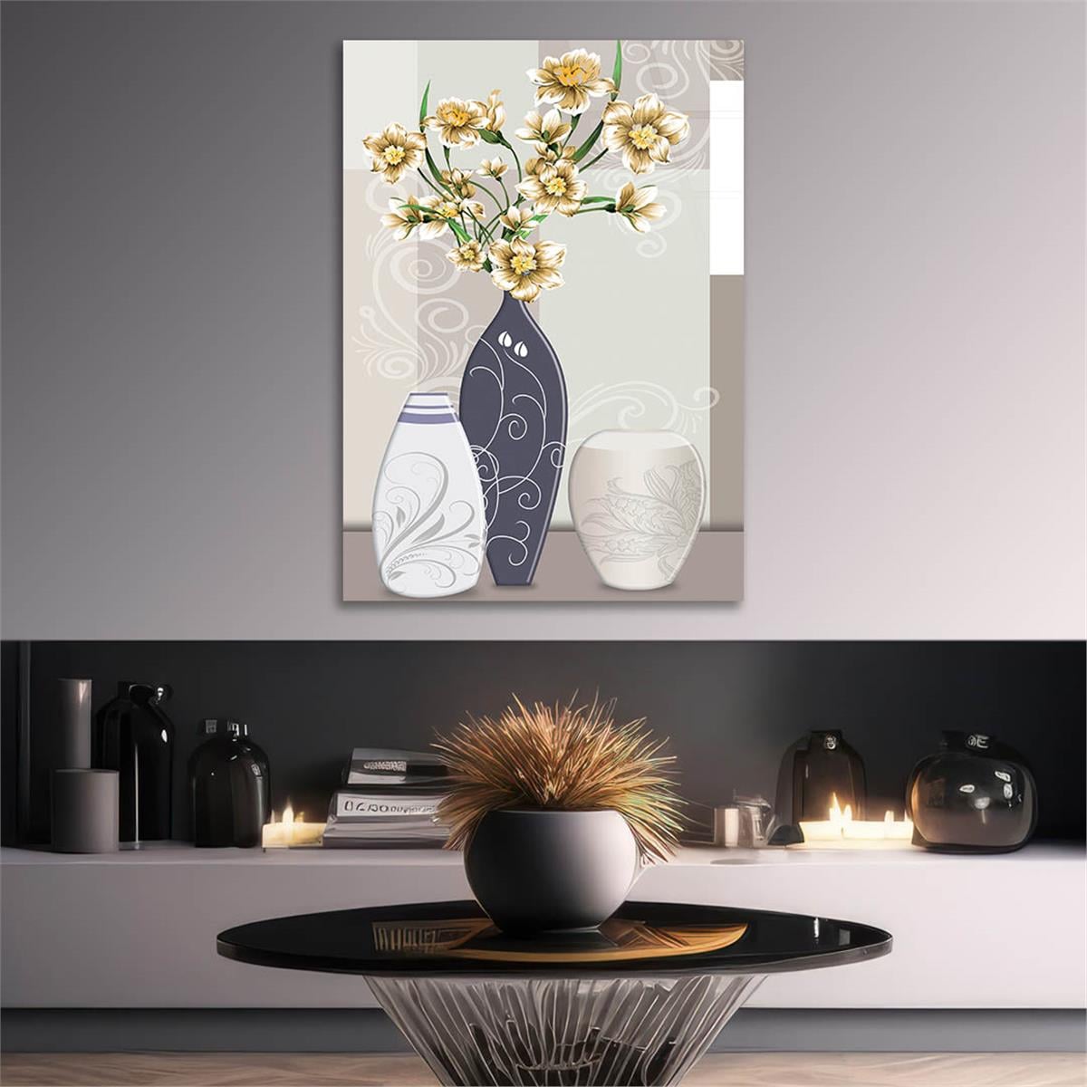 Vertical Tempered Glasss Wall Arts Art-Themed260