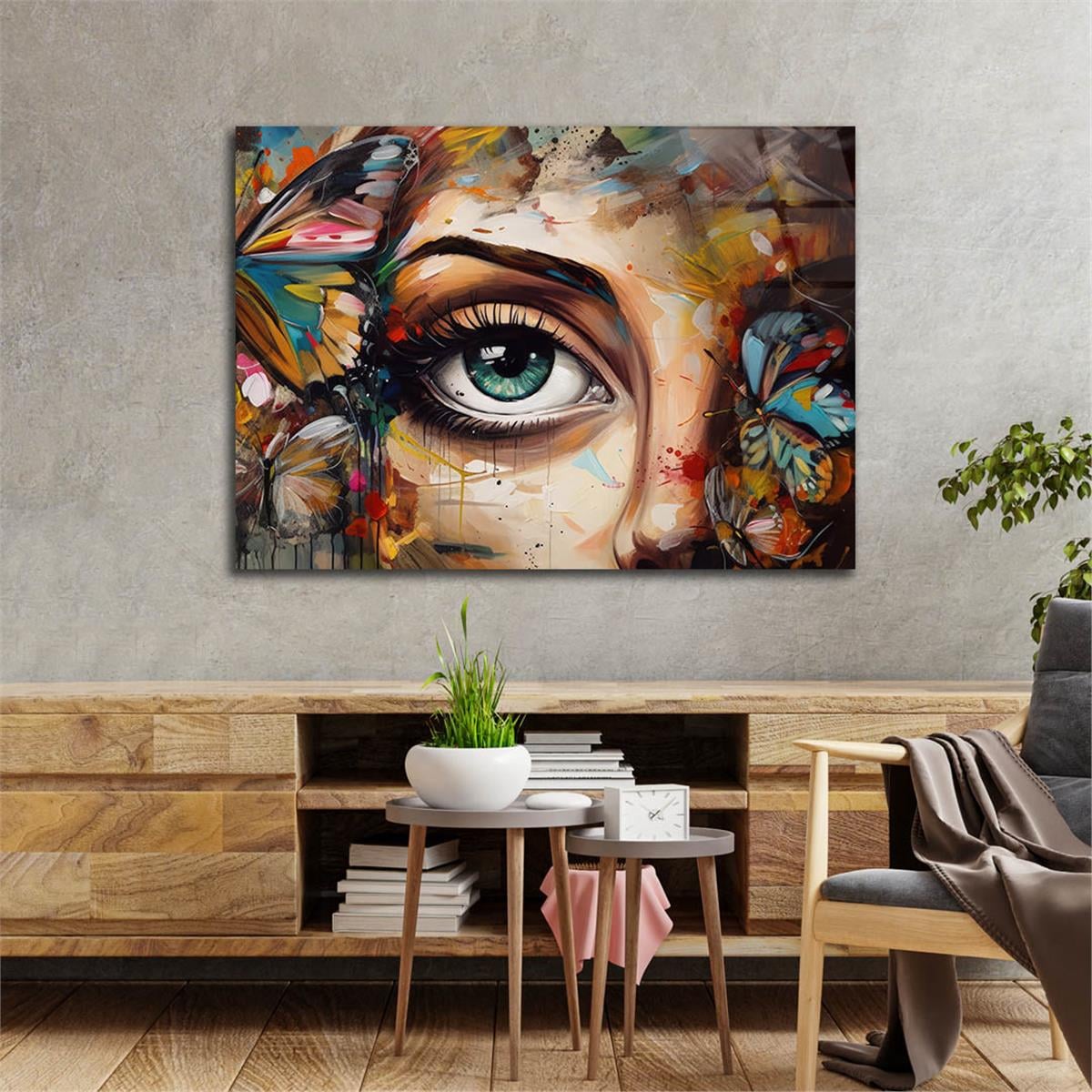 Sanat Temalı Cam Tablo 537
