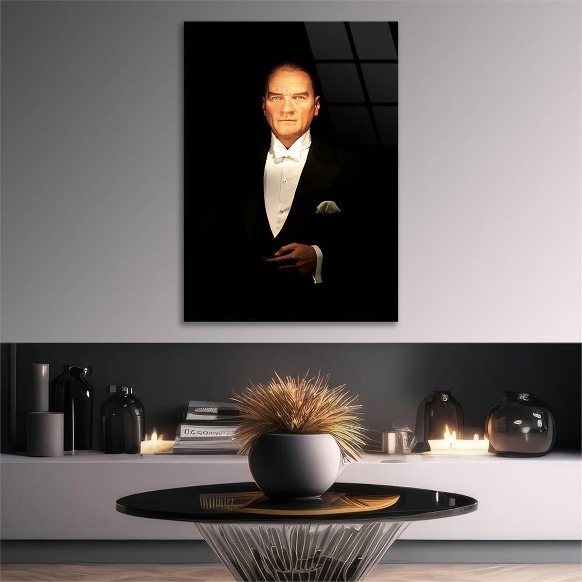 MUSTAFA KEMAL ATATÜRK Tempered Glasss Wall Art