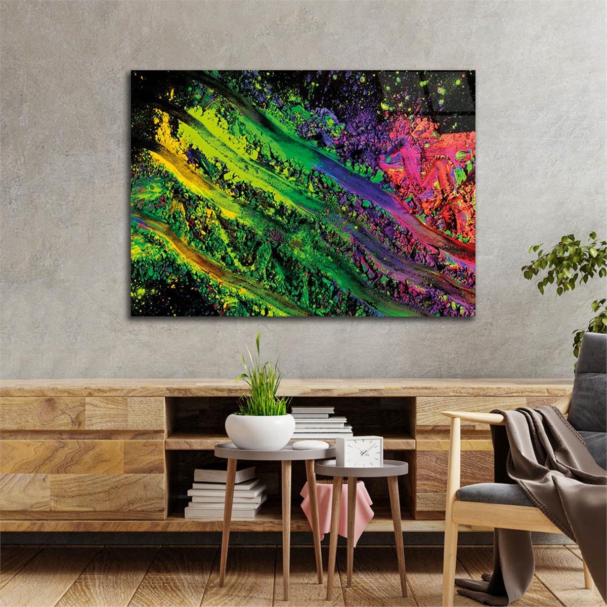 Horizontal Art-Themed Tempered Glass Wall Art 349