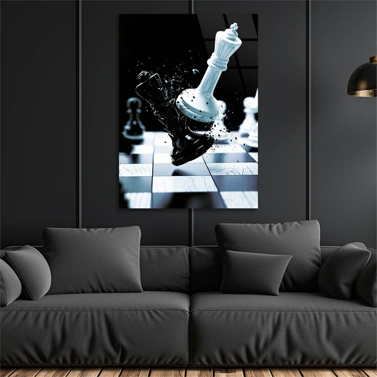 Vertical Tempered Glasss Wall Arts Art-Themed 324