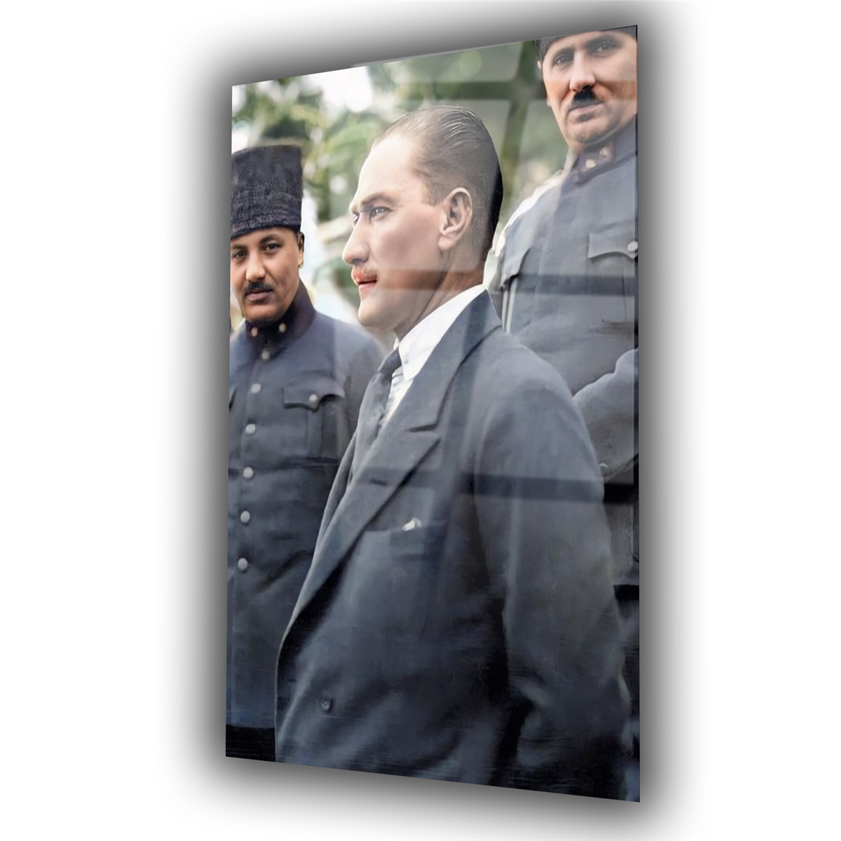 Dikey VatanTemalı Cam Tablo 210