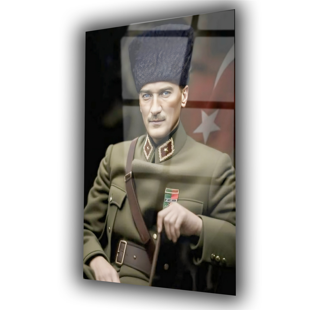 Dikey VatanTemalı Cam Tablo 215