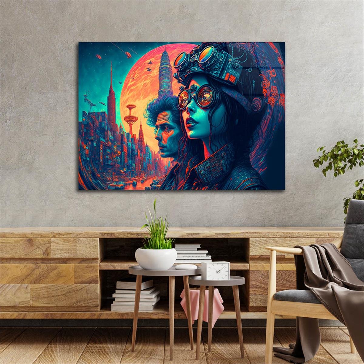 Sanat Temalı Cam Tablo 442