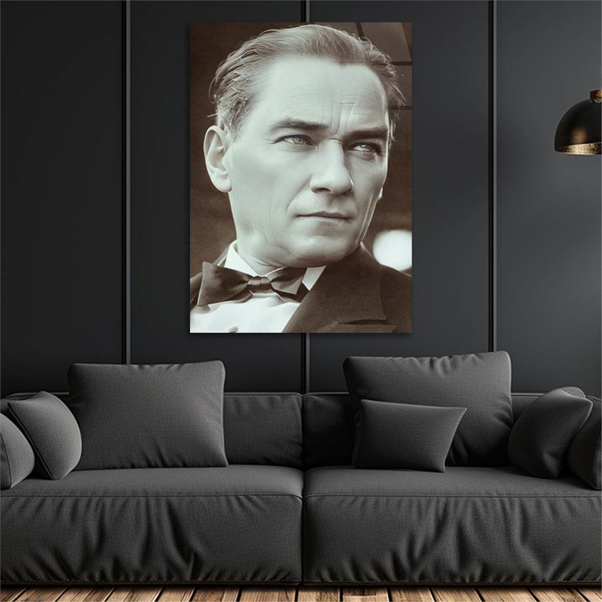 Dikey VatanTemalı Cam Tablo 268