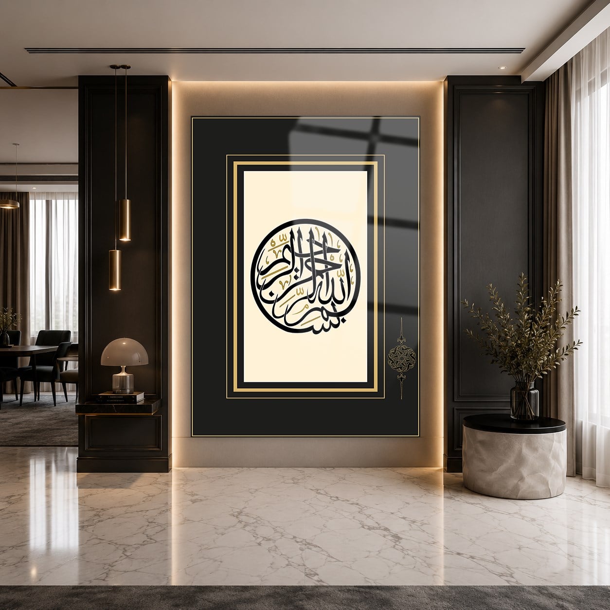 لوح زجاجي ديني