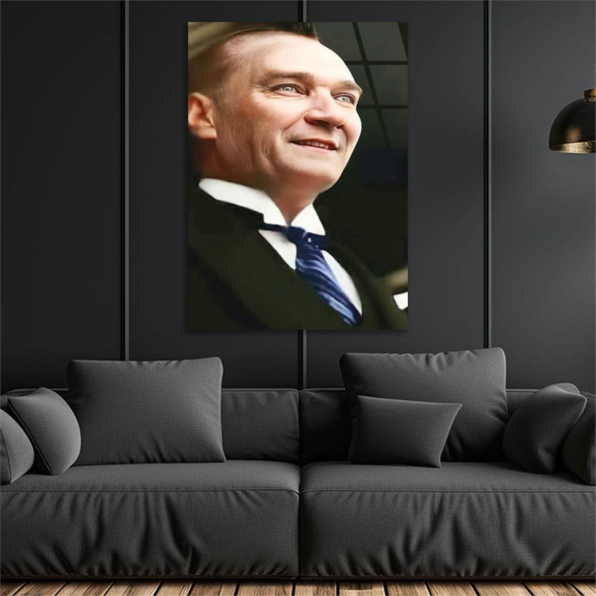 Mustafa Kemal Atatürk Gehard Glasschilderij 
