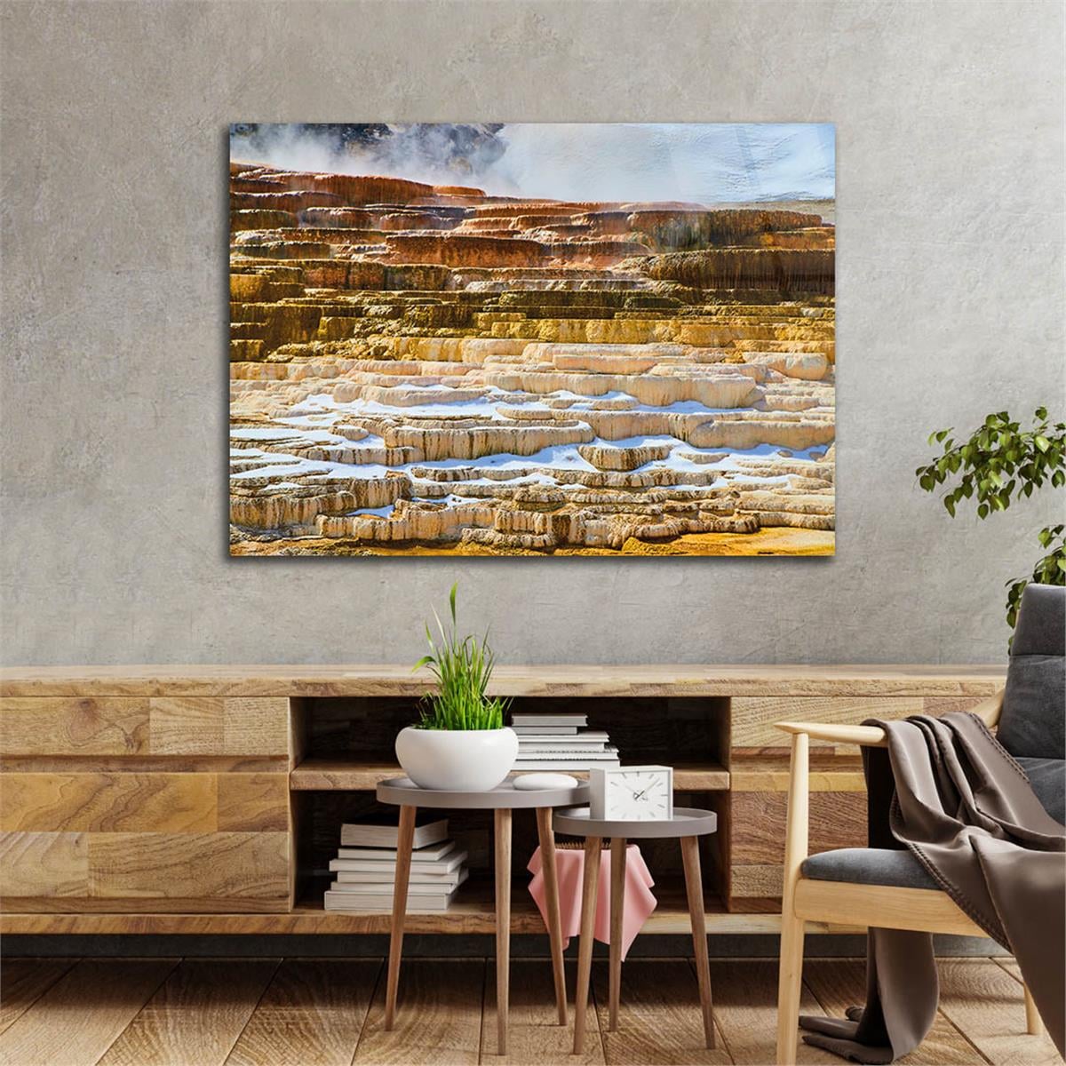 Horizontal Natured-Themed Tempered Glass Wall Art 254