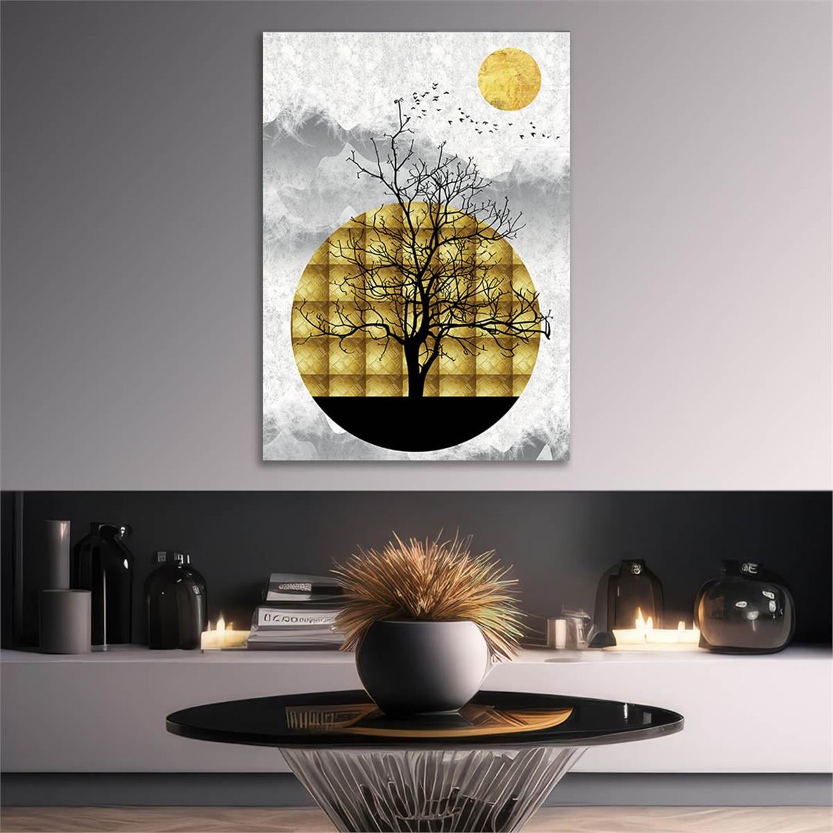Vertical Tempered Glasss Wall Arts Art-Themed232
