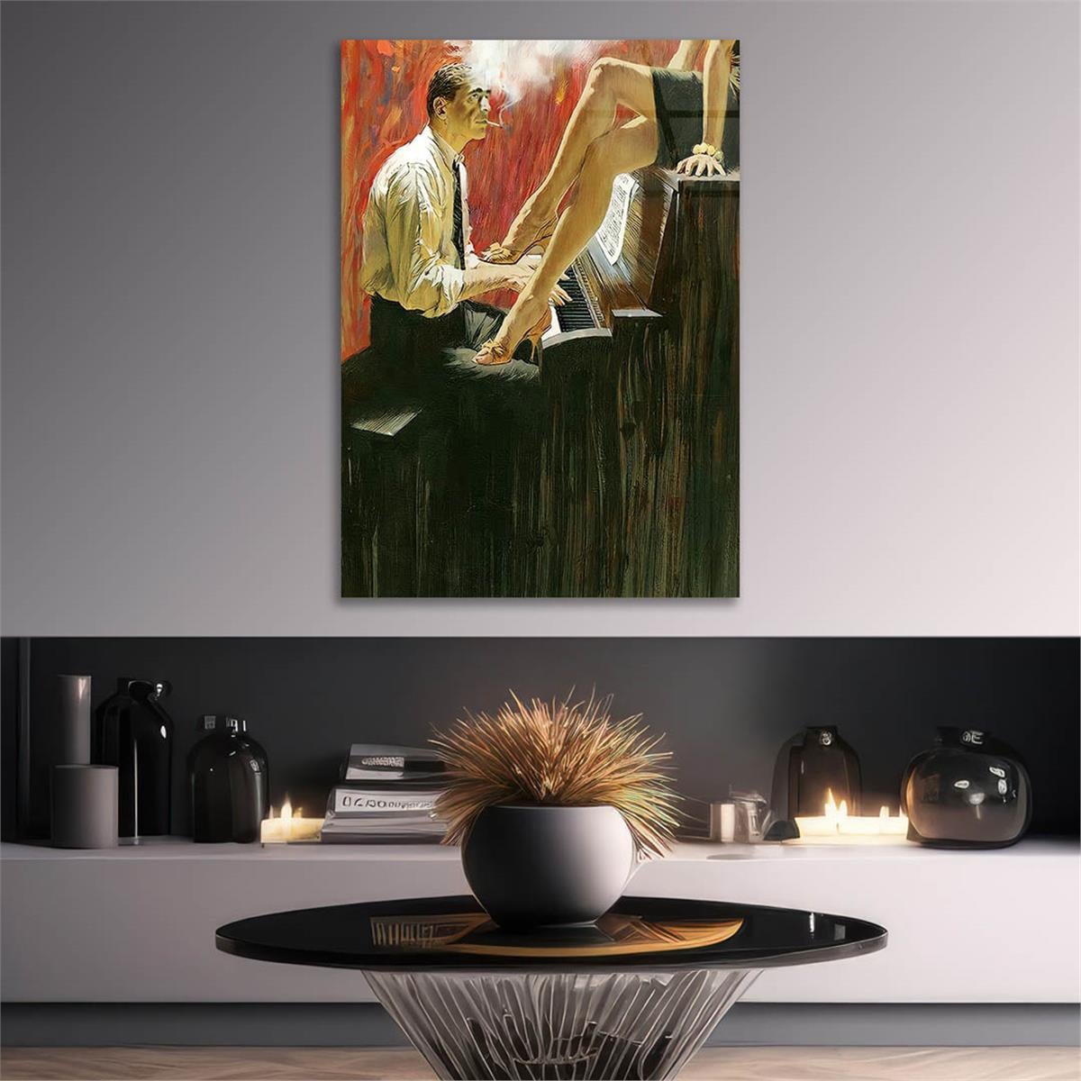 Tempered Glasss Wall Arts Art-Themed
