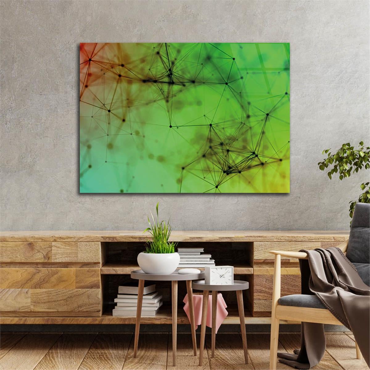 Horizontal Art-Themed Tempered Glass Wall Art 245