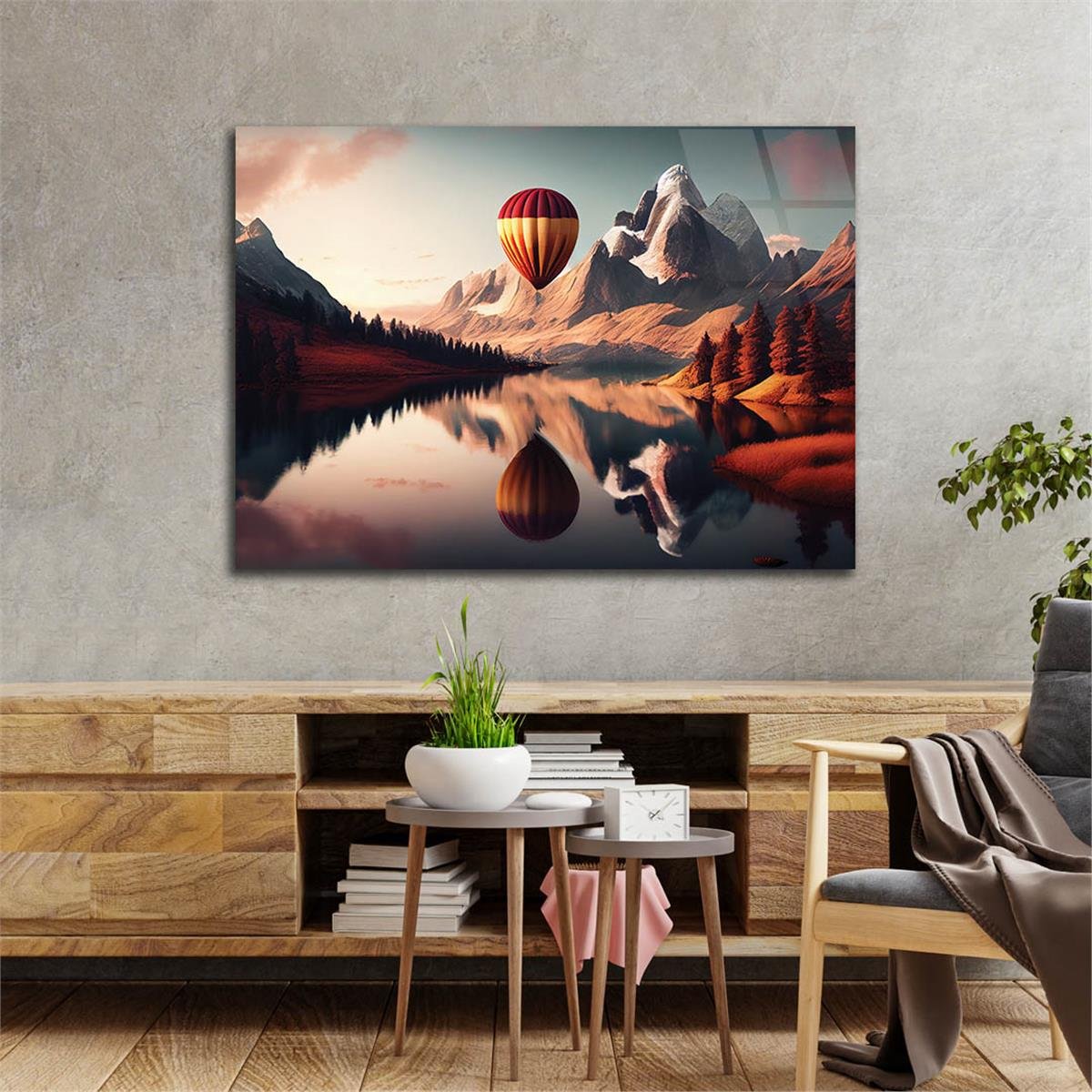 Horizontal Art-Themed Tempered Glass Wall Art 328