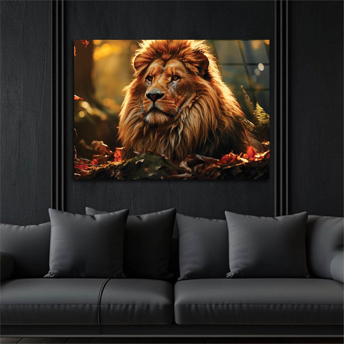 Horizontal Natured-Themed Tempered Glass Wall Art 328