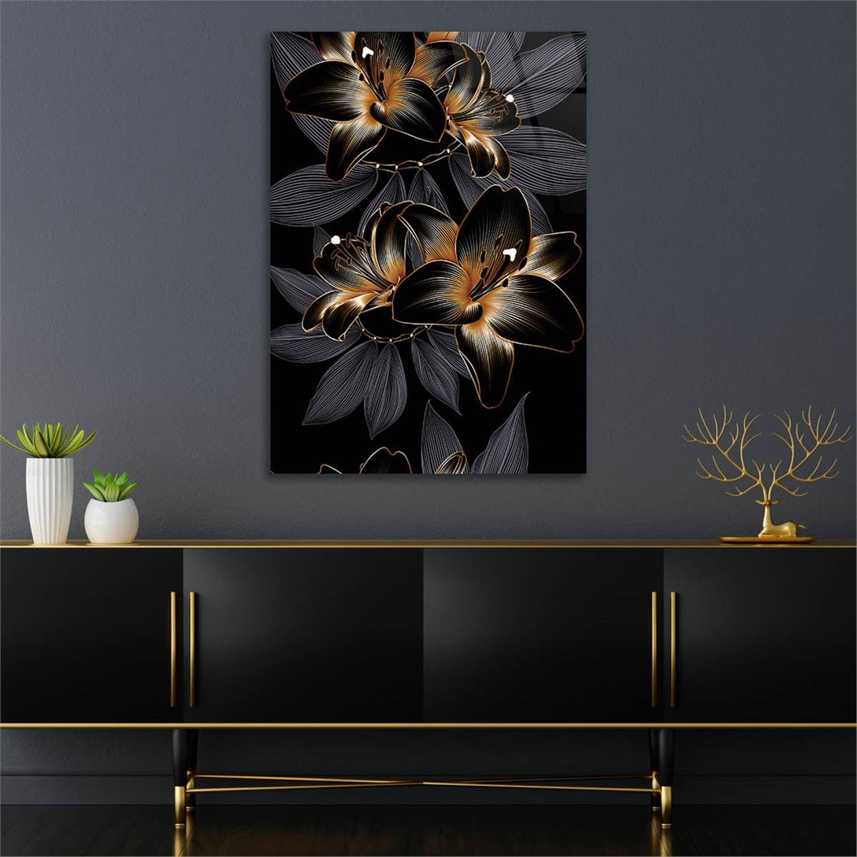 Tempered Glasss Wall Arts Art-Themed