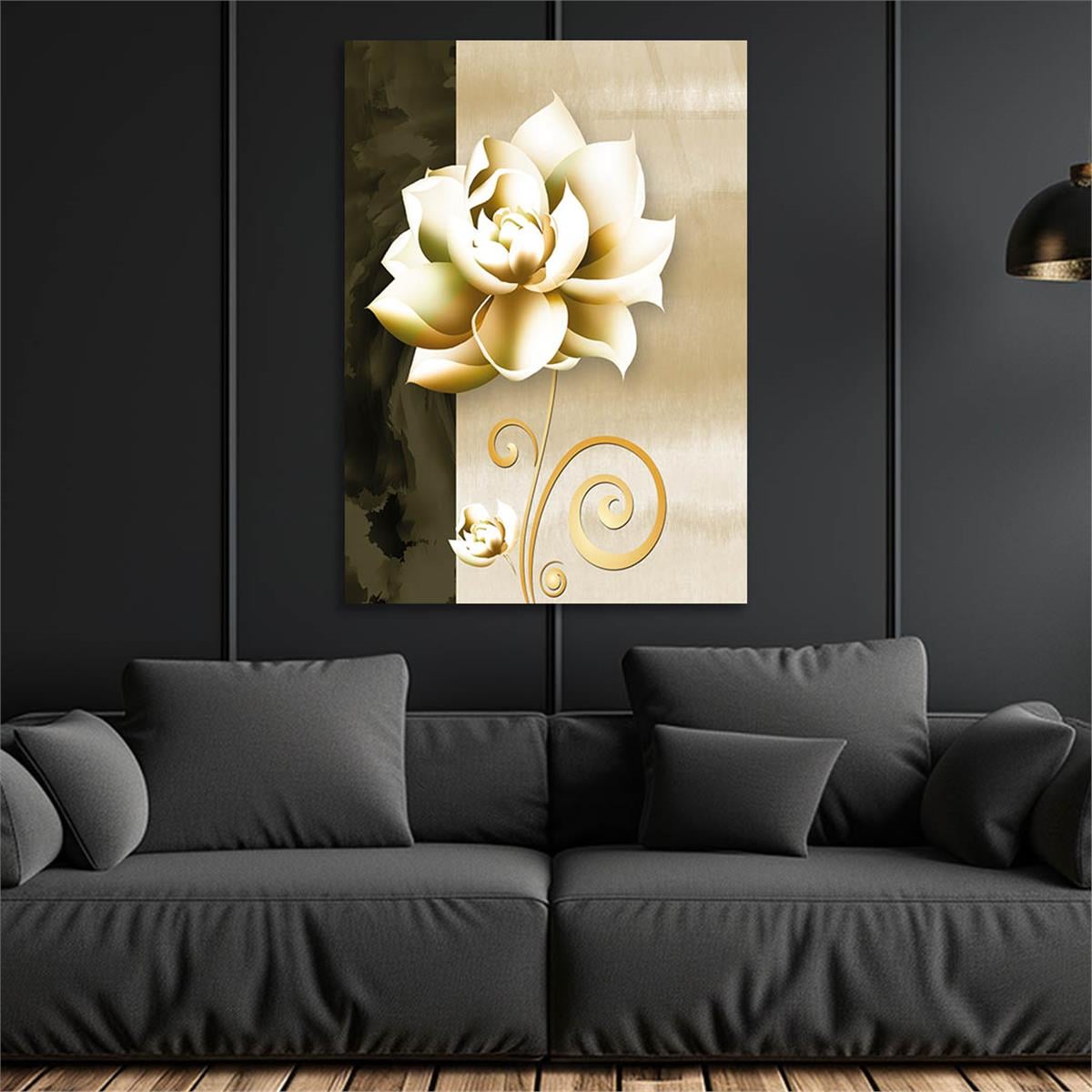 Vertical Tempered Glasss Wall Arts Natured-Themed109