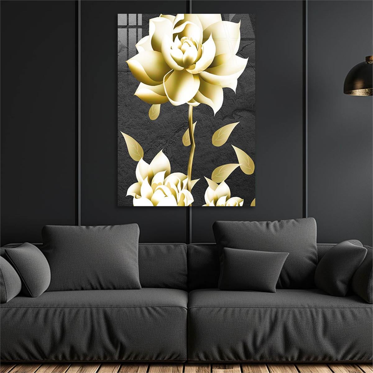 Vertical Tempered Glasss Wall Arts Natured-Themed107