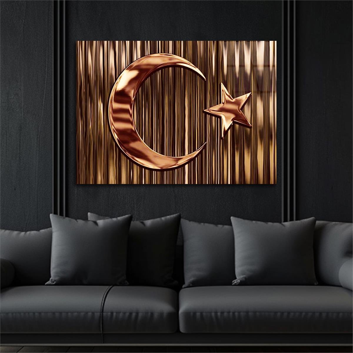 Horizontal National-Themed Tempered Glass Wall Art 91