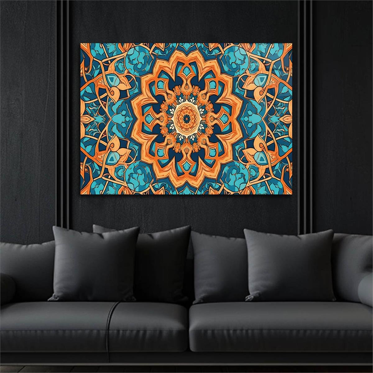 Horizontal Art-Themed Tempered Glass Wall Art 314
