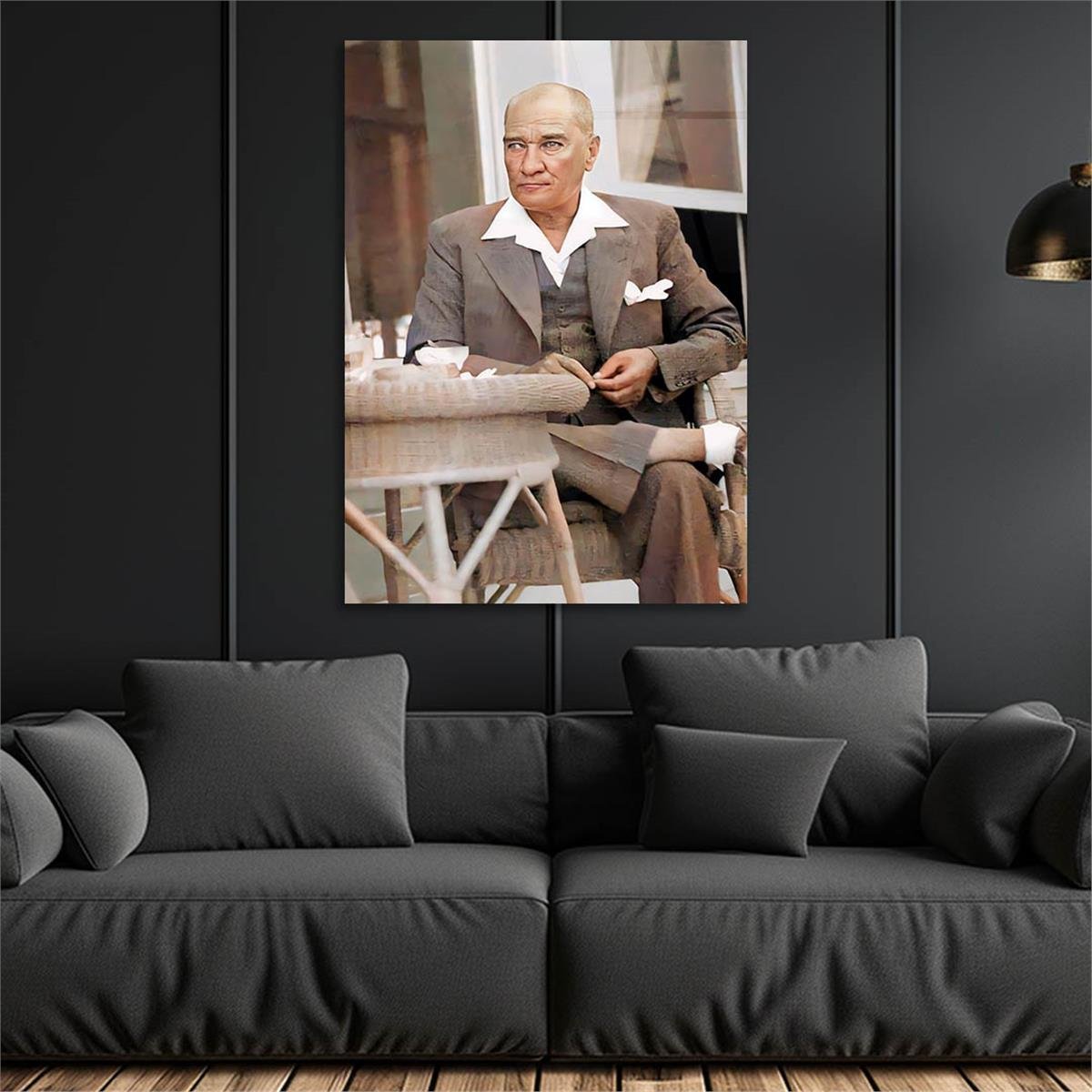Dikey VatanTemalı Cam Tablo 144