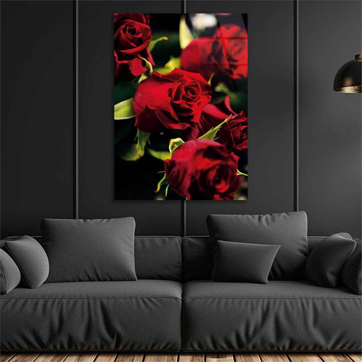 Vertical Tempered Glasss Wall Arts Natured-Themed147