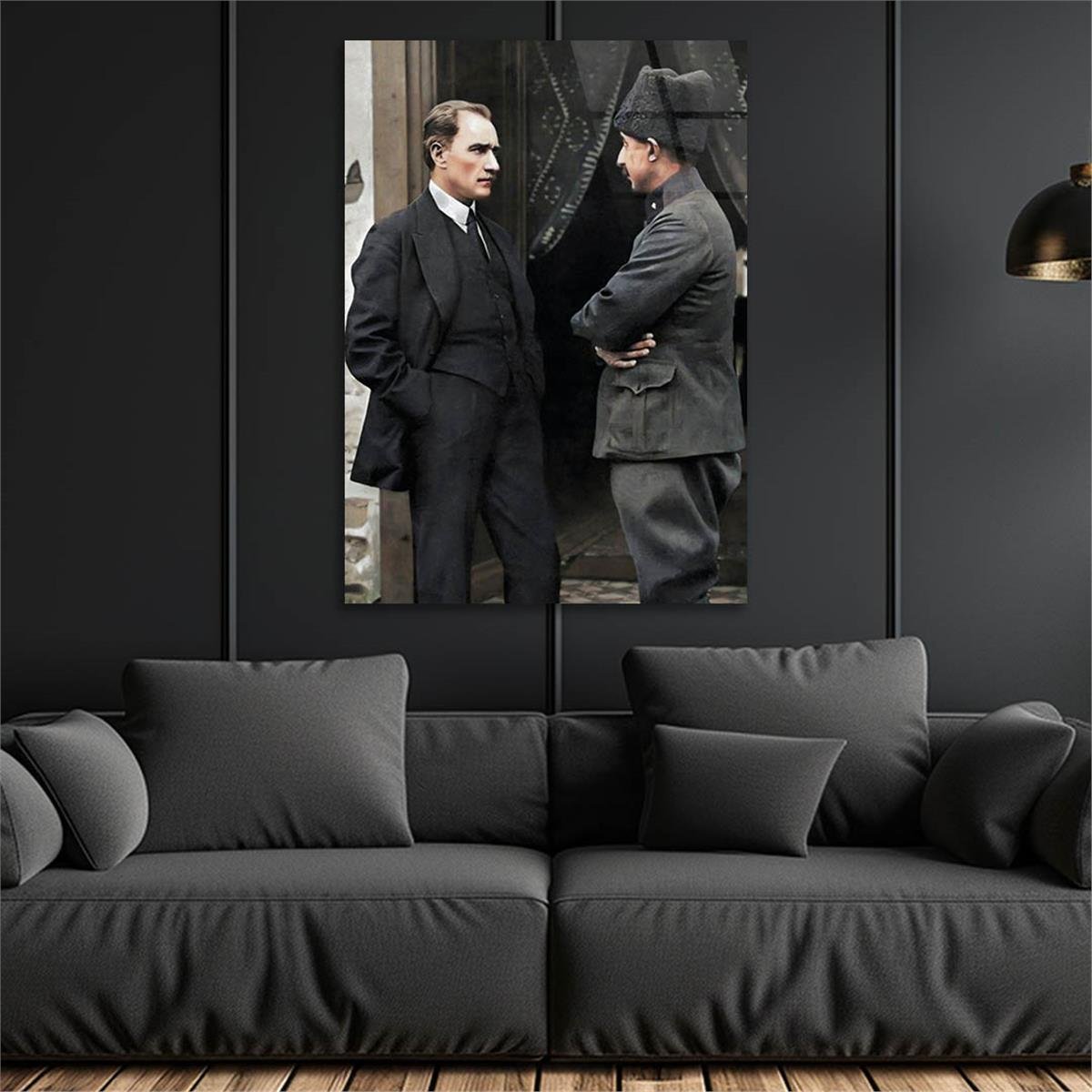 Dikey VatanTemalı Cam Tablo 221