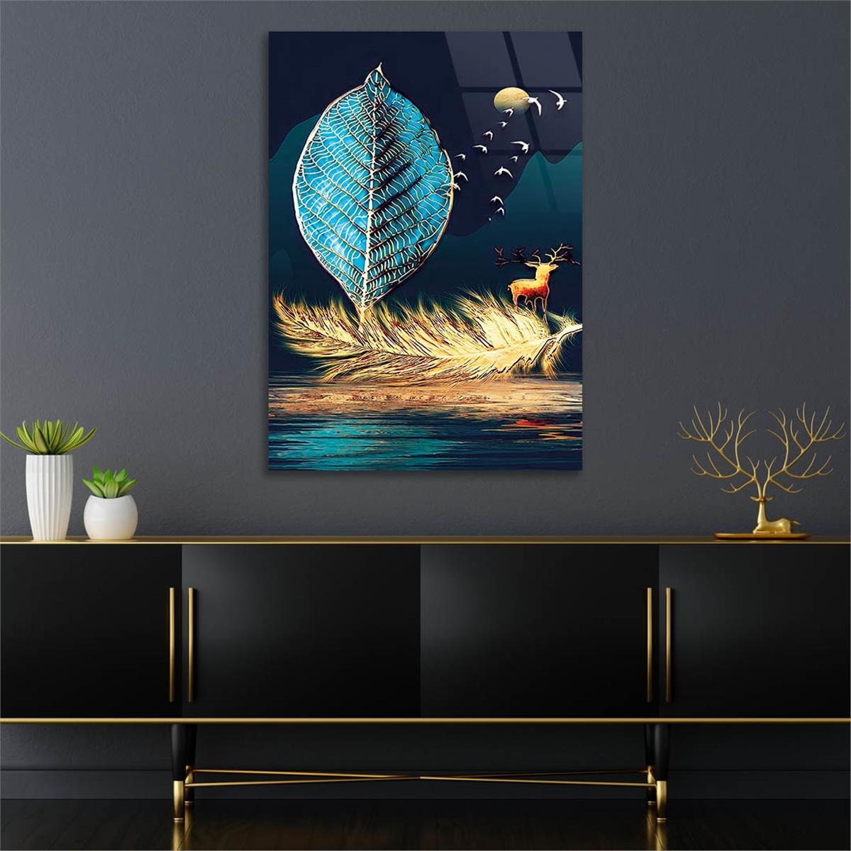 Tempered Glasss Wall Arts Art-Themed