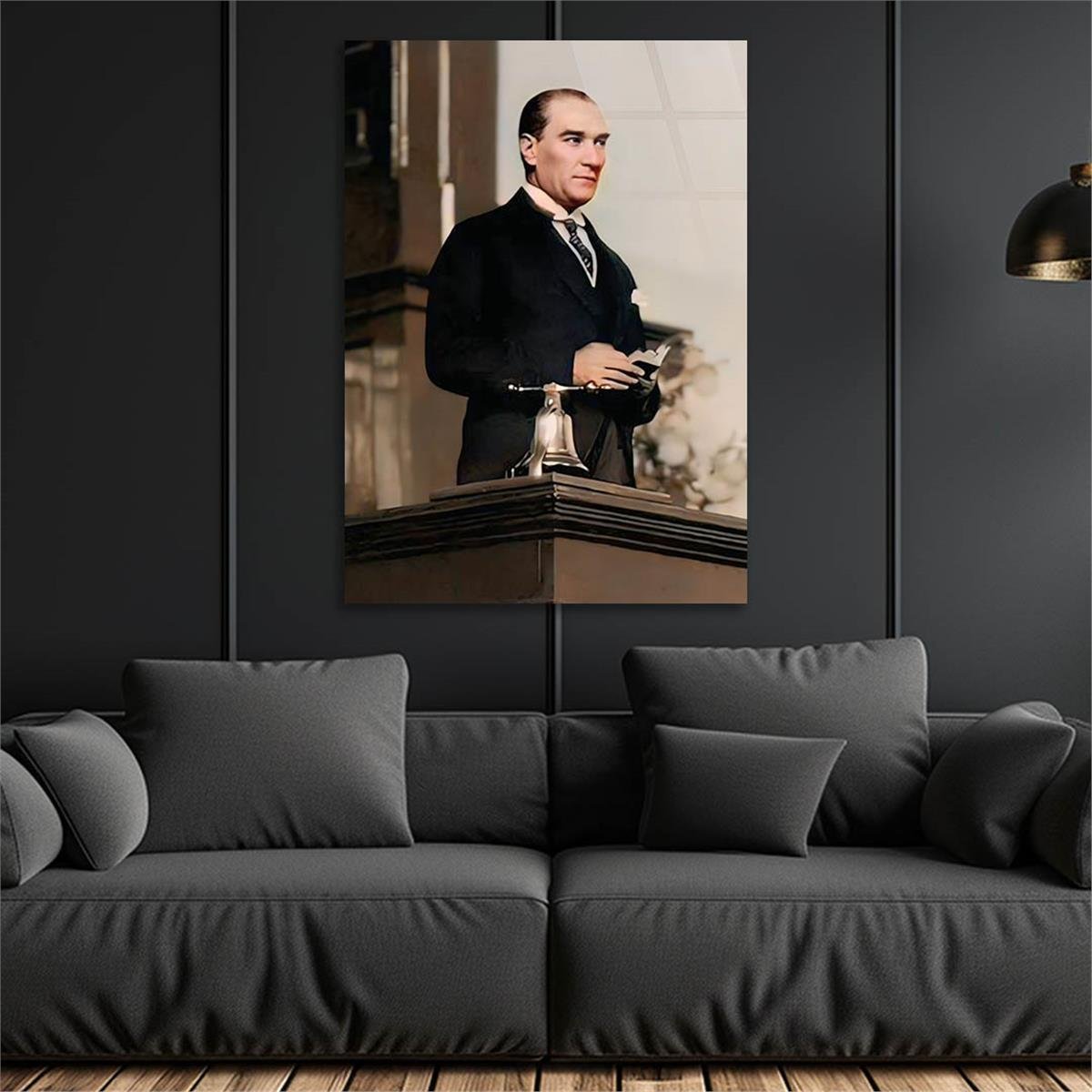 Dikey VatanTemalı Cam Tablo 208