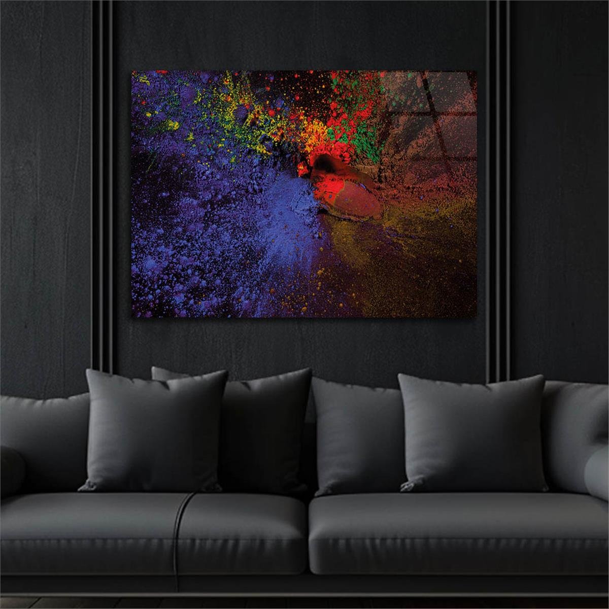 Horizontal Art-Themed Tempered Glass Wall Art 346