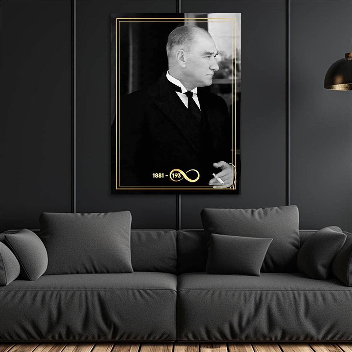 Dikey VatanTemalı Cam Tablo 238